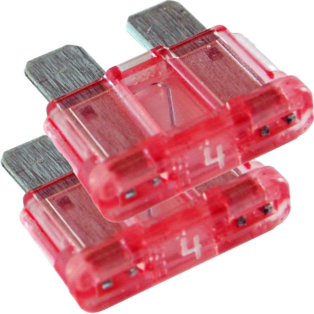 Blue Sea 5238 4A ATO/ATC Fuse, fast-acting, corrosion-resistant, 2-pack.