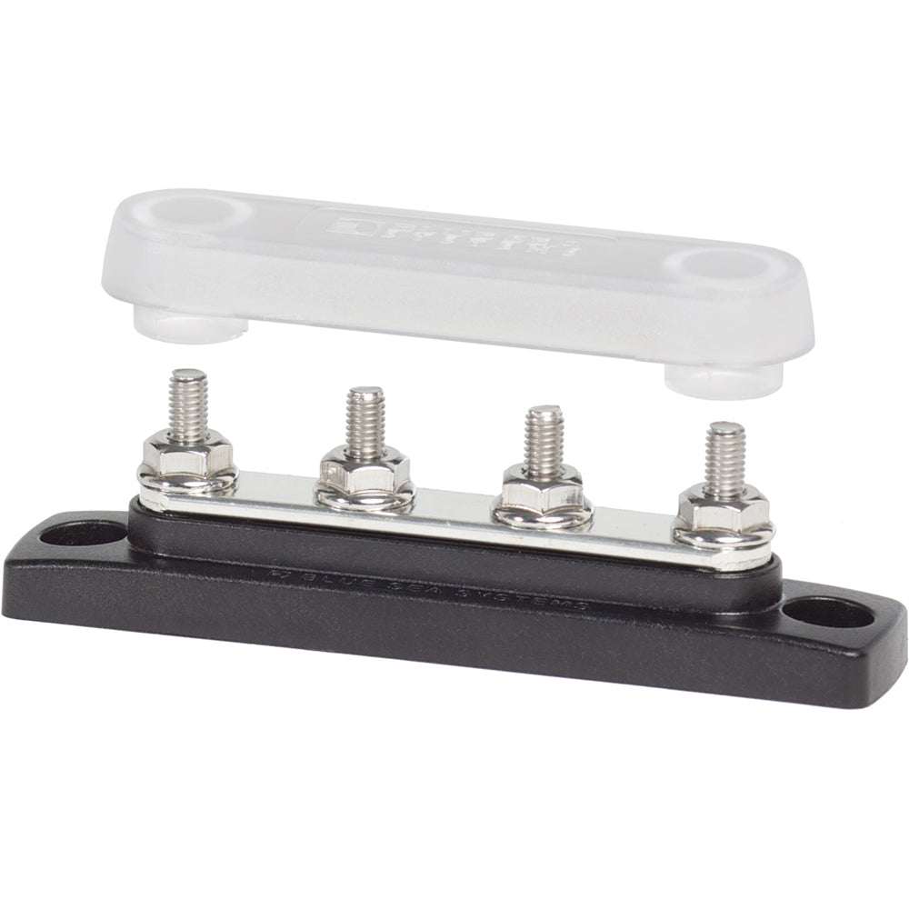 Blue Sea 2315 MiniBus 100 Ampere Common BusBar with 4 Stud Terminals and Cover