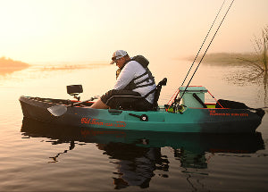 Old Town Sportsman 106 Powered by Minn Kota - Steel Blue Camo Color