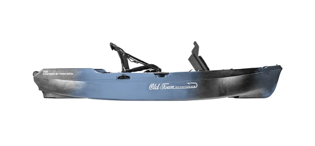 Old Town Sportsman 106 Powered by Minn Kota - Steel Blue Camo Color