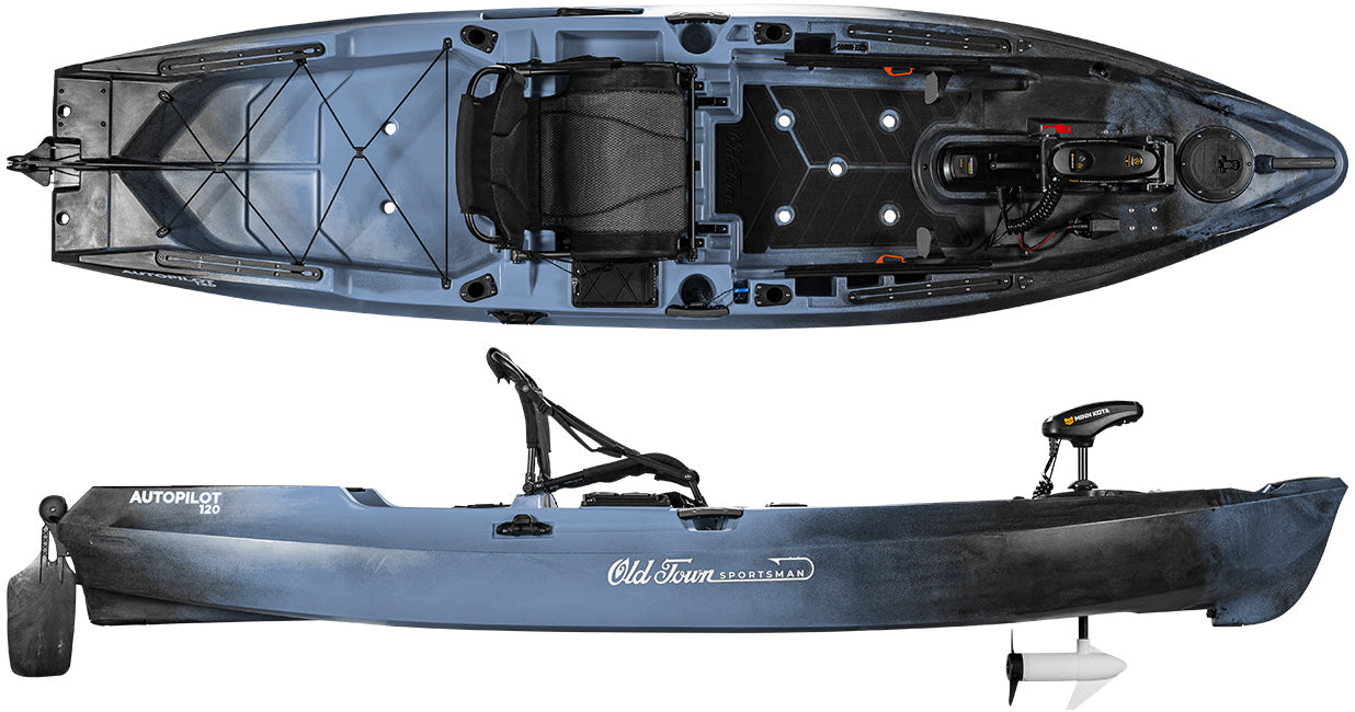 Old Town Sportsman AutoPilot™ 120 - Steel Blue Camo Color