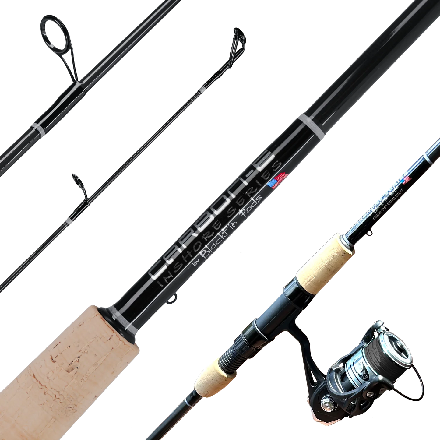 Blackfin Rods ~ Carbon Elite Split Grip Inshore Spinning Rod