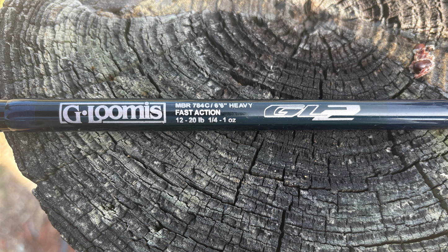 Like-New G. Loomis MBR784C 6′6″ Heavy Fast Casting Rod – Premium Pre‑GLX Model.