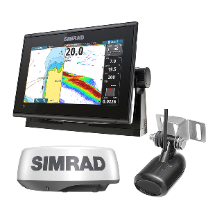 Simrad GO9 XSE Combo w/Transom Mount Transducer 83/200 kHz &amp; HALO2