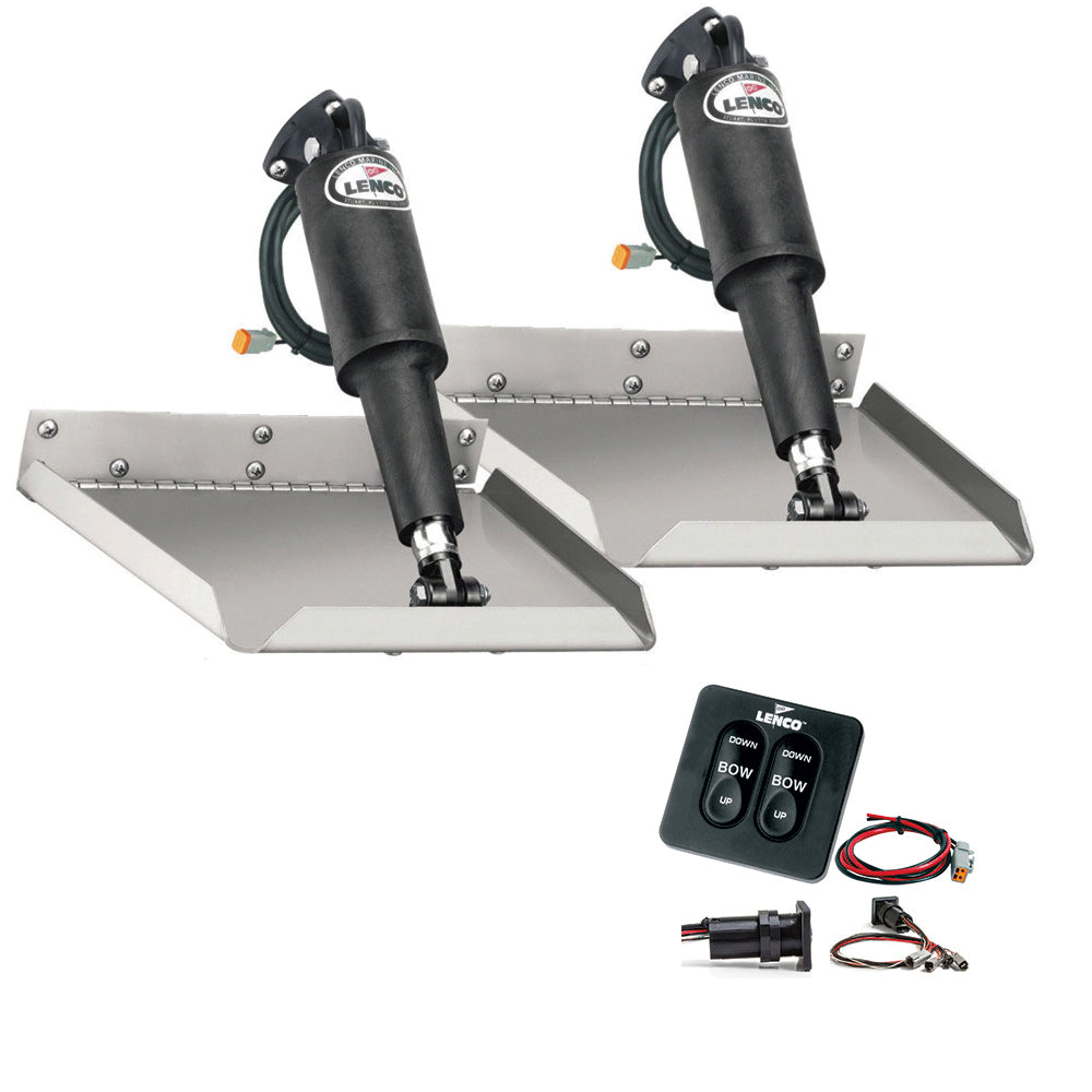 Lenco 12" x 18" Edgemount Kit w/Standard Tactile Switch Kit 12V [TT12X18E] - Sea & Tech Outfitters Florida, LLC