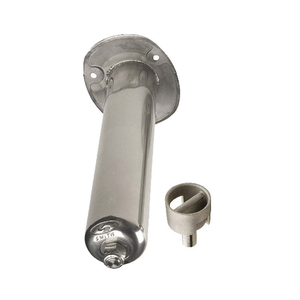 Smith Stainless Steel Flush Mount Rod Holder - 15 Degree, polished finish.