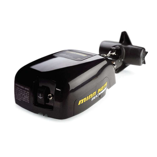 Minn Kota DeckHand 40 anchor winch with auto-drift feature.