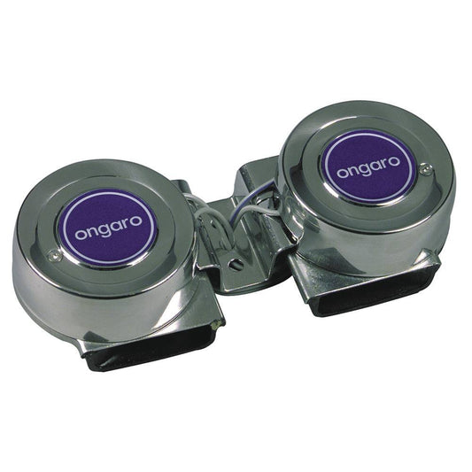 Schmitt Marine Ongaro Mini Compact Twin Horn - 12V [10001] - Sea & Tech Outfitters Florida, LLC