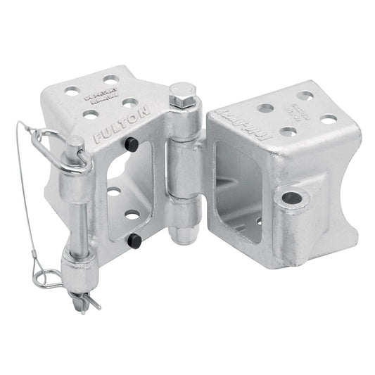 Fulton Fold-Away Bolt-On Hinge Kit 3" x 5" Trailer Beam, Rating 9,000 lbs., 48" Pivot, Z-Max 600 Zinc Finish [HDPB350101] - Sea & Tech Outfitters Florida, LLC