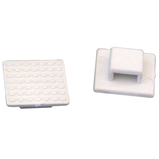 Weld Mount AT-3 Small White Nylon Wire Tie Mount - Qty. 30 [803] - Sea & Tech Outfitters Florida, LLC