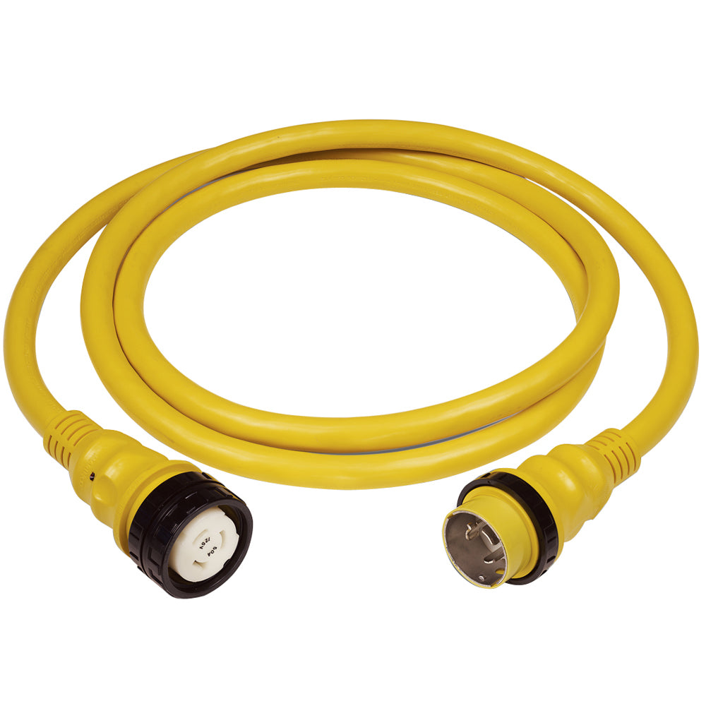 Marinco 50Amp 125/250V Shore Power Cable - 50' - Yellow [6152SPP] - Sea & Tech Outfitters Florida, LLC