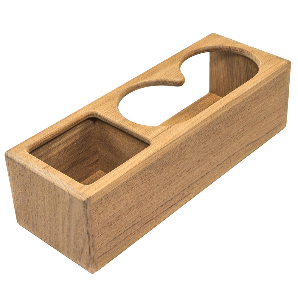 Whitecap Teak Two Insulated Drink/Binocular Rack w/Tray [62616] - Sea & Tech Outfitters Florida, LLC