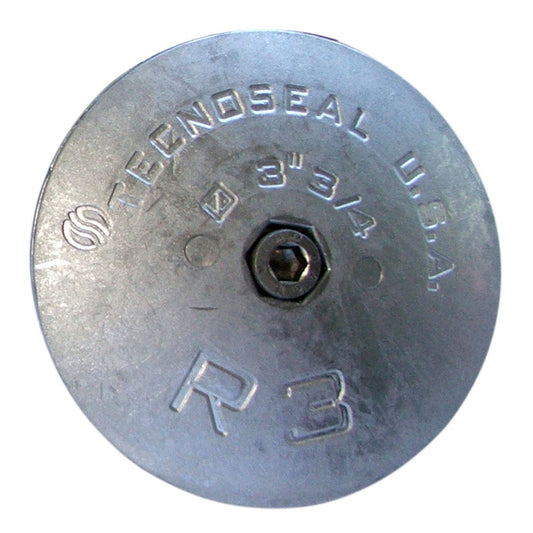Tecnoseal R3 Rudder Anode - Zinc - 3-3/4" Diameter [R3] - Sea & Tech Outfitters Florida, LLC