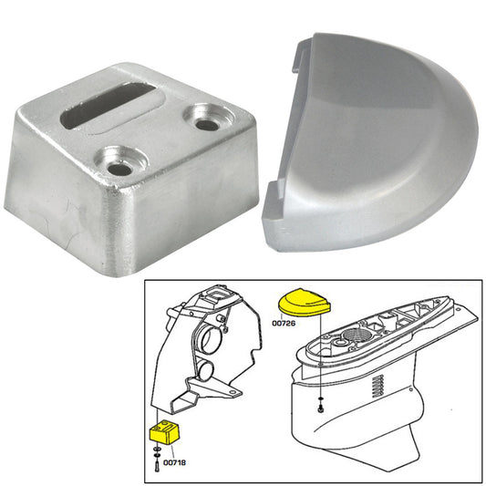 Tecnoseal Anode Kit w/Hardware - Volvo SX - Aluminum [20708AL] - Sea & Tech Outfitters Florida, LLC