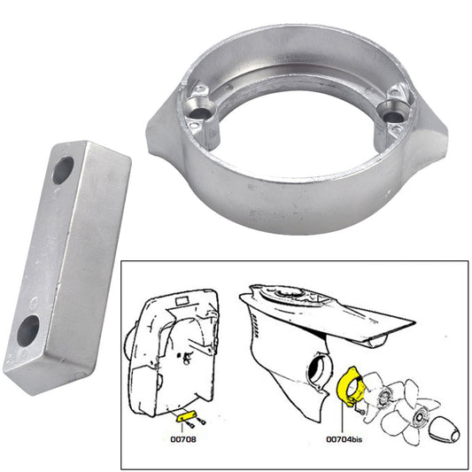 Tecnoseal Anode Kit w/Hardware - Volvo Duo-Prop 290 - Zinc [20706] - Sea & Tech Outfitters Florida, LLC