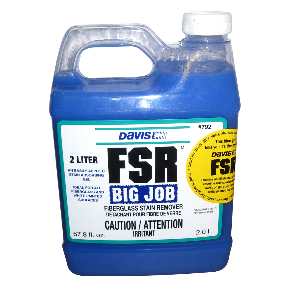 Davis FSR Big Job Fiberglass Stain Remover - 2-Liter [792] - Sea & Tech Outfitters Florida, LLC