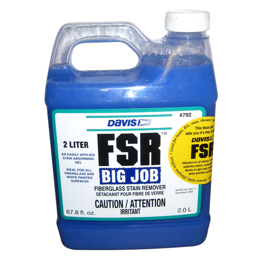 Davis FSR Big Job Fiberglass Stain Remover - 2-Liter [792] - Sea & Tech Outfitters Florida, LLC
