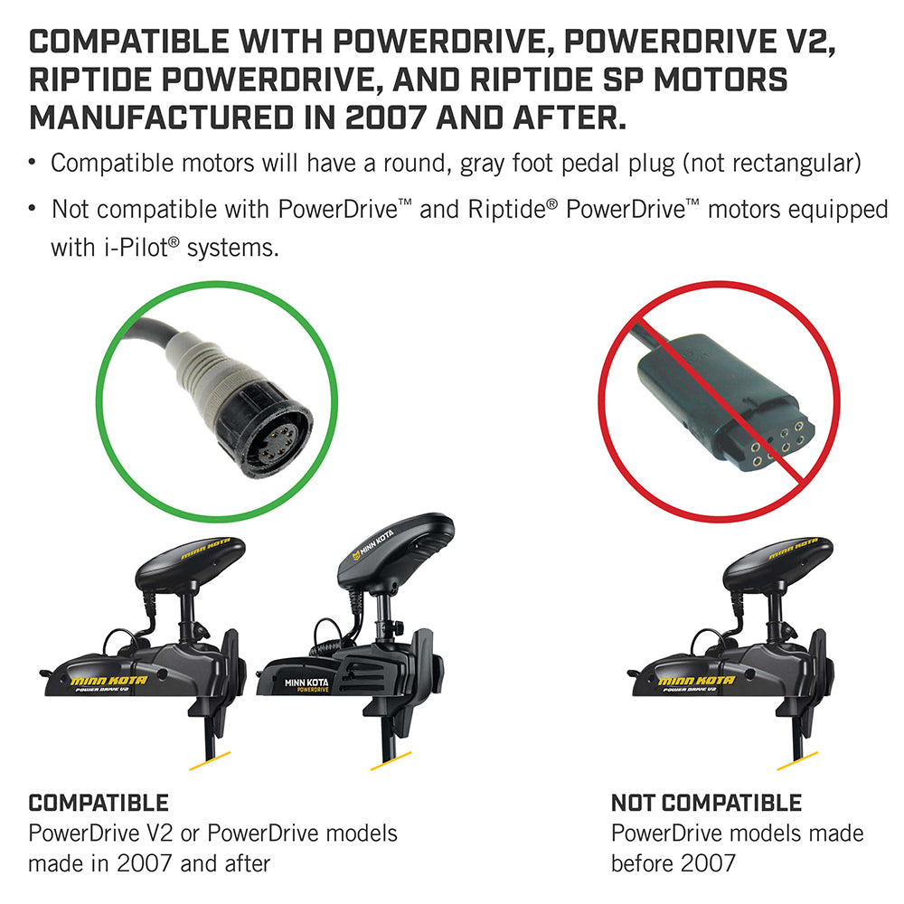 Minn Kota PowerDrive Foot Pedal - ACC Corded [1866070] - Sea & Tech Outfitters Florida, LLC