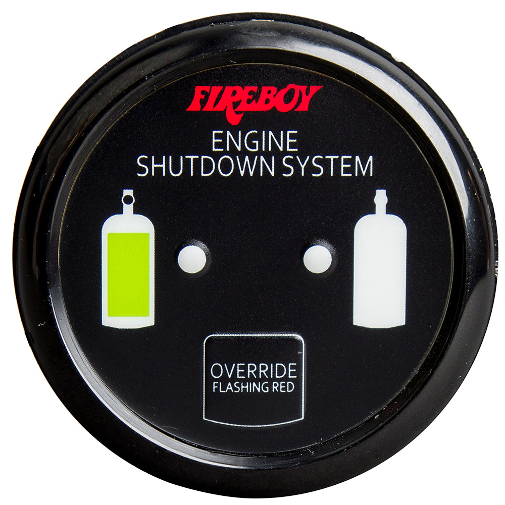 Fireboy-Xintex Deluxe Helm Display w/Gauge Body, LED  Color Graphics f/Engine Shutdown System - Black Bezel Display [DU-RBH-20-R] - Sea & Tech Outfitters Florida, LLC