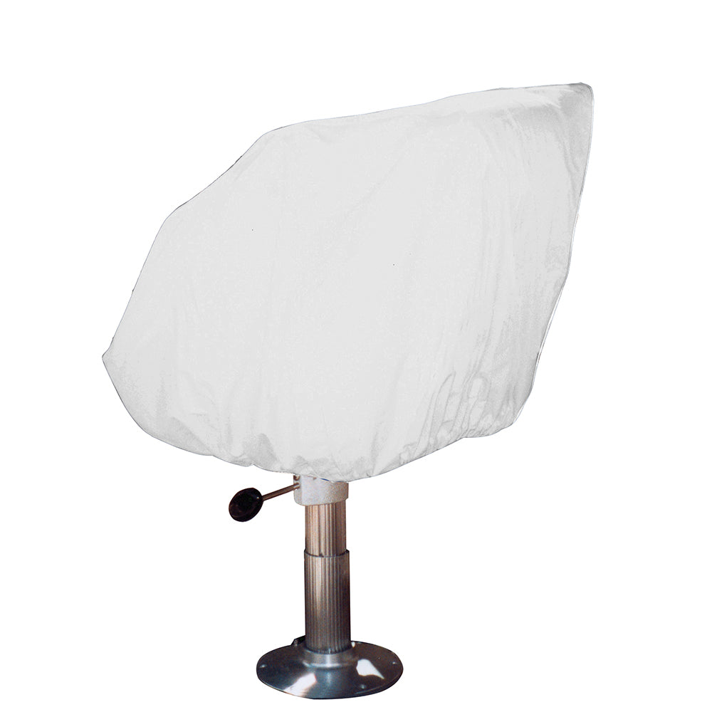 Taylor Made Helm/Bucket/Fixed Back Boat Seat Cover - Vinyl White [40230] - Sea & Tech Outfitters Florida, LLC