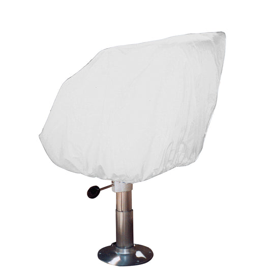 Taylor Made Helm/Bucket/Fixed Back Boat Seat Cover - Vinyl White [40230] - Sea & Tech Outfitters Florida, LLC