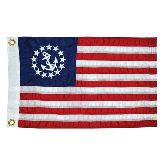 Taylor Made 12" x 18" Deluxe Sewn US Yacht Ensign Flag [8118] - Sea & Tech Outfitters Florida, LLC