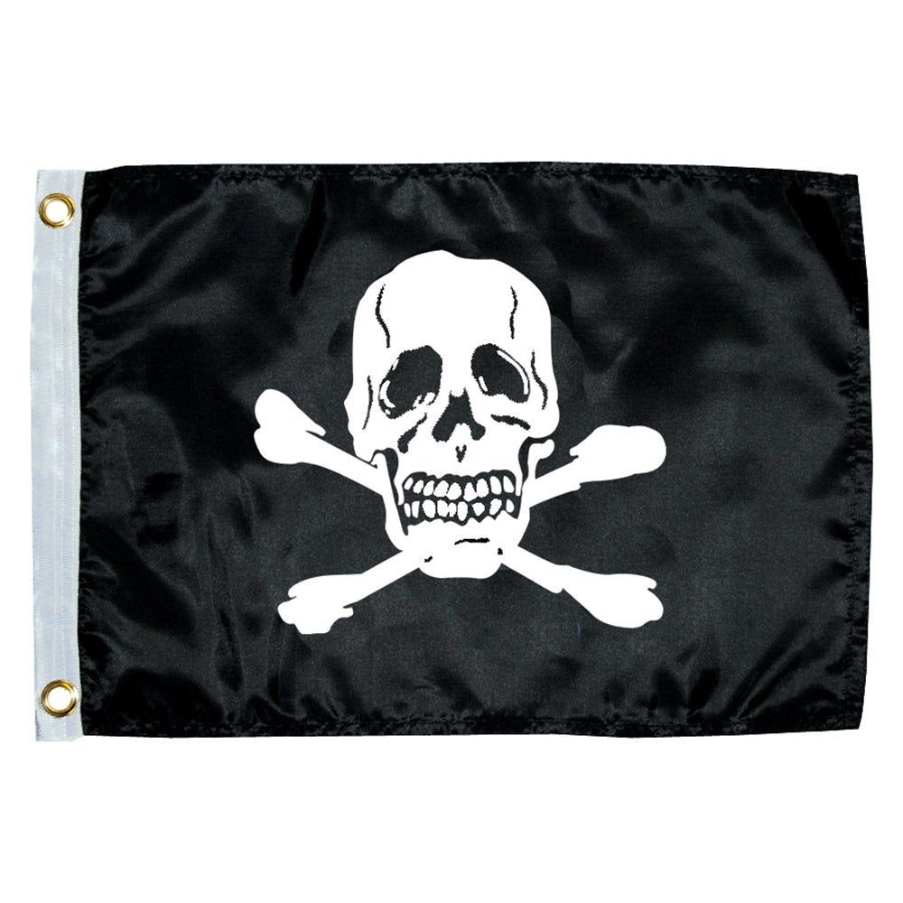 Taylor Made 12" x 18" Jolly Roger Novelty Flag [1818] - Sea & Tech Outfitters Florida, LLC