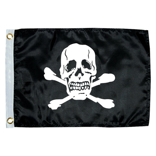 Taylor Made 12" x 18" Jolly Roger Novelty Flag [1818] - Sea & Tech Outfitters Florida, LLC