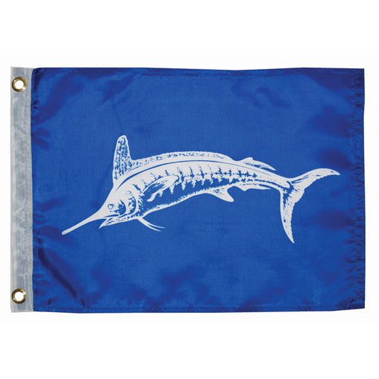 Taylor Made 12" x 18" White Marlin Flag [3018] - Sea & Tech Outfitters Florida, LLC