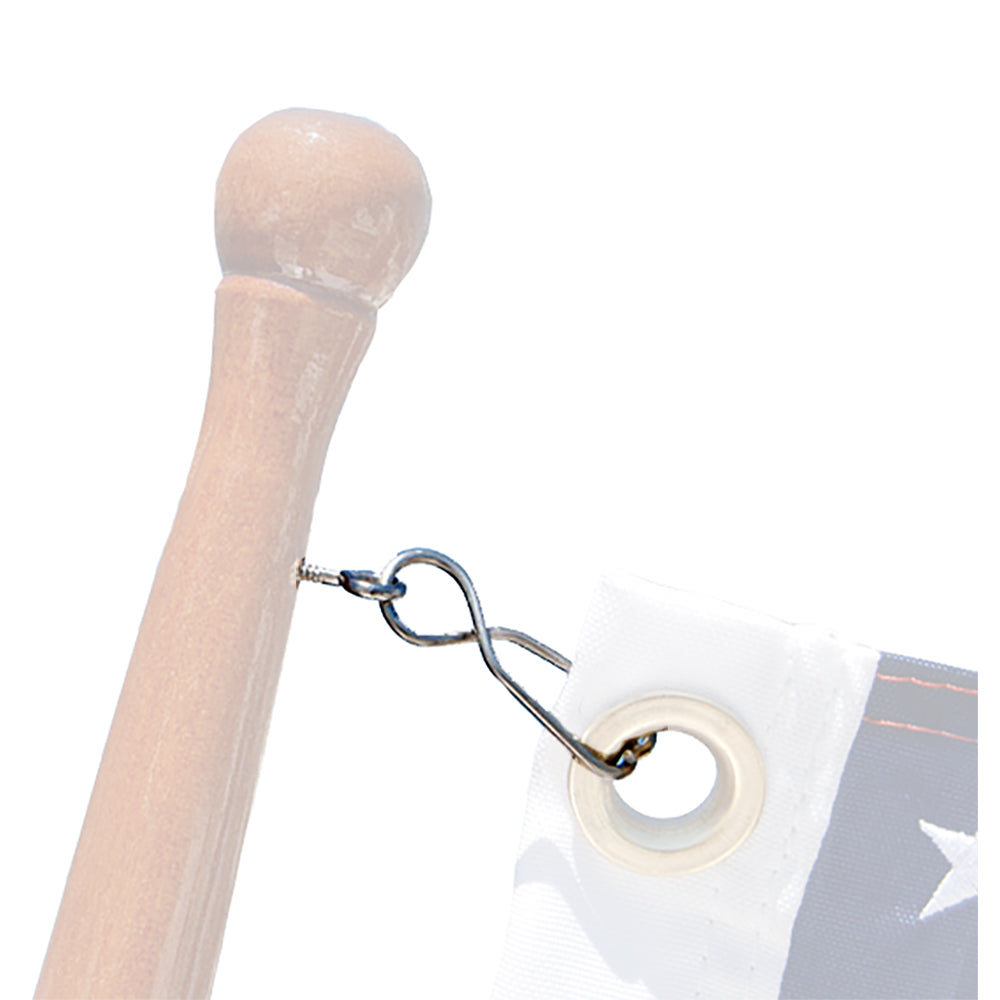 Taylor Made Skipper Flag Clips w/SS Screw Eyes (4pk) [57933] - Sea & Tech Outfitters Florida, LLC