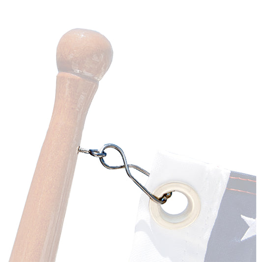 Taylor Made Skipper Flag Clips w/SS Screw Eyes (4pk) [57933] - Sea & Tech Outfitters Florida, LLC