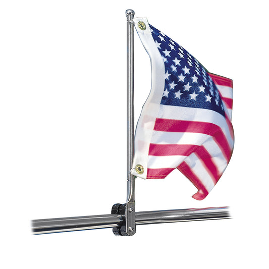 Taylor Made 7/8"-1-1/4" SS Rail Mount Pulpit Staff [971] - Sea & Tech Outfitters Florida, LLC