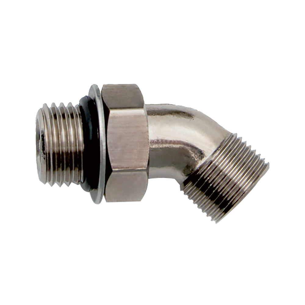 Uflex 45 Adjustable Fitting f/Back of UP Series Helms ORB 6 to 3/8" COMP [AF45] - Sea & Tech Outfitters Florida, LLC
