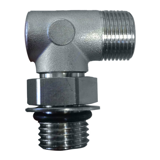 Uflex90 Adjustable Fitting f/Back of UP Series Helms ORB 6 to 3/8" COMP [AF90] - Sea & Tech Outfitters Florida, LLC