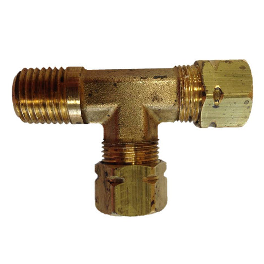 Uflex Male Run T-Fitting - 3/8" x 3/8" Tube x 1/4" NPT [171CA-6-4] - Sea & Tech Outfitters Florida, LLC