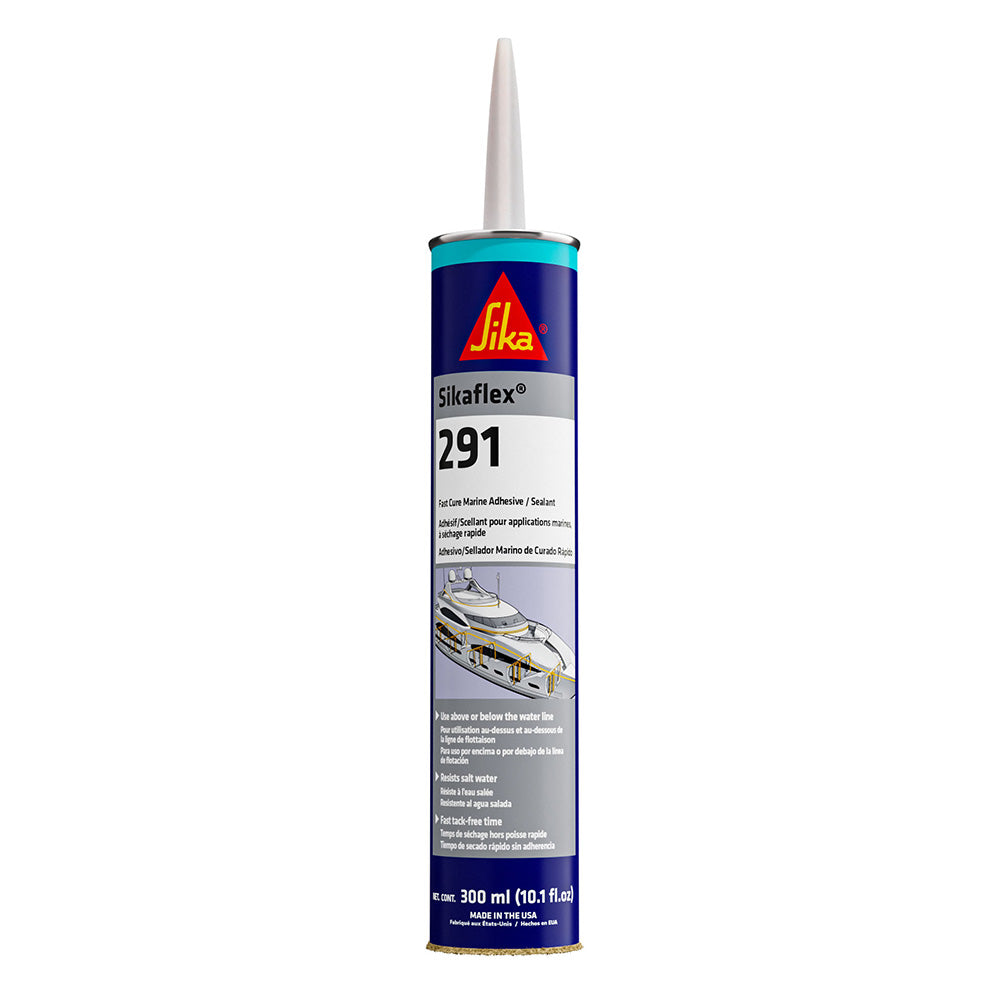 Sika Sikaflex 291 Fast Cure Adhesive  Sealant 10.3oz(300ml) Cartridge - Black [90923] - Sea & Tech Outfitters Florida, LLC