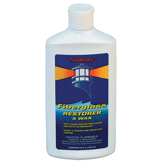 Sudbury One Step Fiberglass Restorer  Wax - 16oz Liquid [413] - Sea & Tech Outfitters Florida, LLC