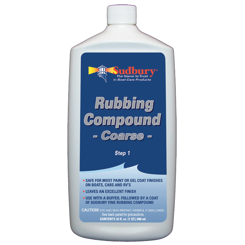 Sudbury Rubbing Compound Coarse - Step 1 - 32oz Fluid [444] - Sea & Tech Outfitters Florida, LLC