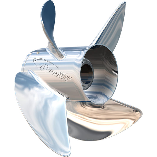 Turning Point Express Mach4 - Right Hand - Stainless Steel Propeller - EX1/EX2-1423-4 - 4-Blade - 13" x 23 Pitch [31432330] - Sea & Tech Outfitters Florida, LLC
