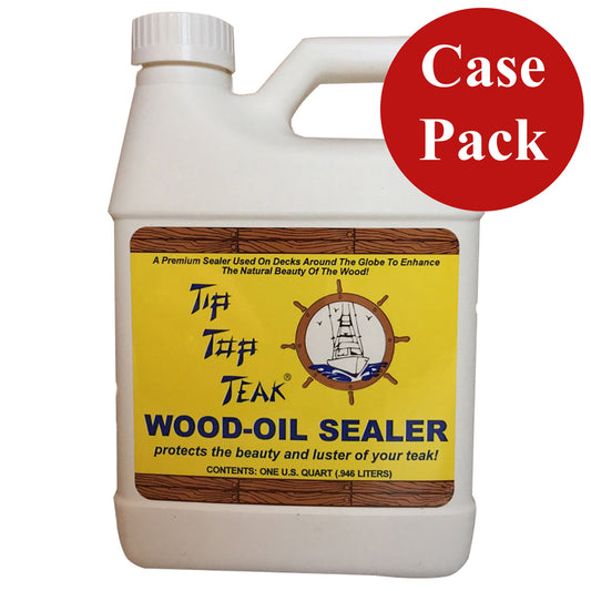 Tip Top Teak Tip Top Teak Wood Oil Sealer - Quart - *Case of 12* [TS 1001CASE] - Sea & Tech Outfitters Florida, LLC