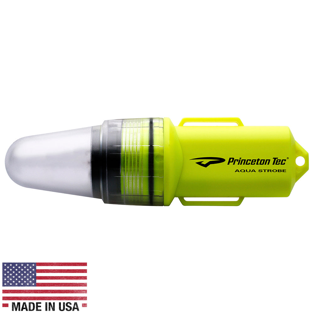 Princeton Tec Aqua Strobe LED - Neon Yellow [AS-LED-NY] - Sea & Tech Outfitters Florida, LLC