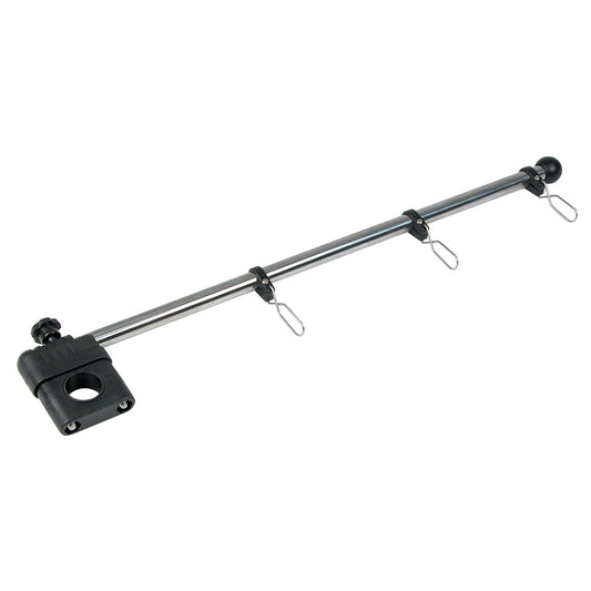 Whitecap 17" Rail Mount Flag Pole - 1/2" Diameter, Stainless Steel Staff Nylon Mount [S-5010] - Sea & Tech Outfitters Florida, LLC