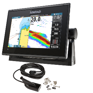 Simrad GO9 XSE Chartplotter/Fishfinder w/MED/HI Downscan Transom Mount