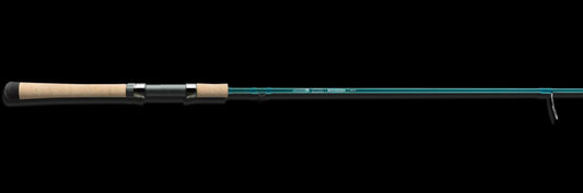 St. Croix MOJO Inshore Spinning Rod with cork handle, ideal for saltwater fishing.